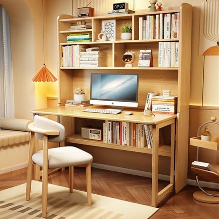 مكتب دراسي خشبي قابل للطي