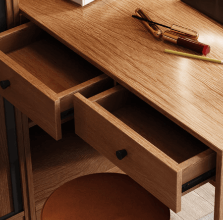 دولاب مع تسريحة بتصميم خشبي فاخر