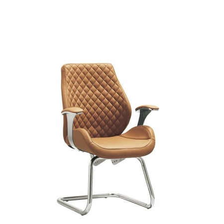 كراسي مكتب وزوار ثابت من الجلد الفاخر