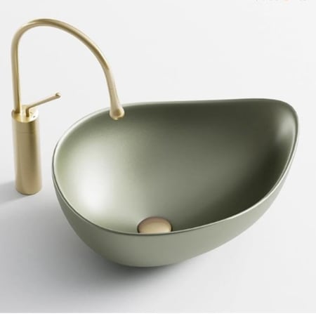 حوض غسيل أخضر زيتوني انيق