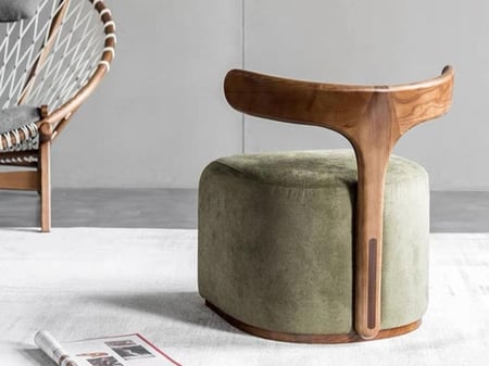 كرسي استرخاء عصري بتصميم نورديكي بسيط