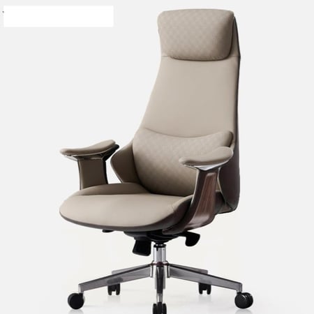 كرسي مكتبي فاخر من الجلد الطبيعي