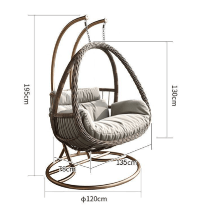 مجموعة الأرجوحات المعلّقة للاسترخاء والحدائق