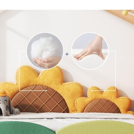 سرير أطفال قابل للتمديد بتصميم زهرة الشمس