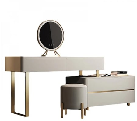 تسريحة بتصميم فاخر مع وحدة ادراج قابلة للتعديل