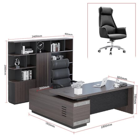 مكتب تنفيذي متكامل بتصميم كلاسيكي