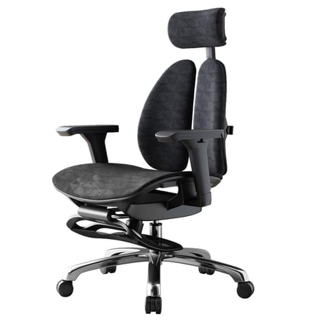 كرسي مكتب طبي ثنائي الظهر شبك