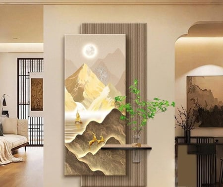 لوحة جدارية على الطراز الحديث