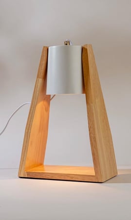 أبجورة تسخين الشمع بتصميم خشبي أنيق