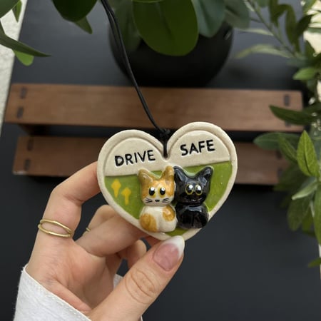 تخصيص تعليقة سيارة ♥️ ( انا وانت) - ميدالية القلب