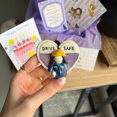 قابل للتخصيص تعليقة سيارة ♥️ ( انا وانت) - ميدالية القلب