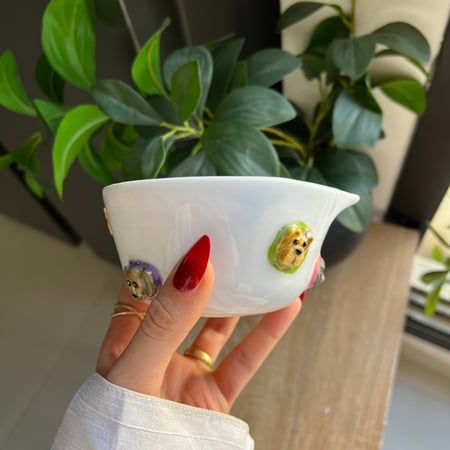 وعاء ماتشا محبين الكلاب