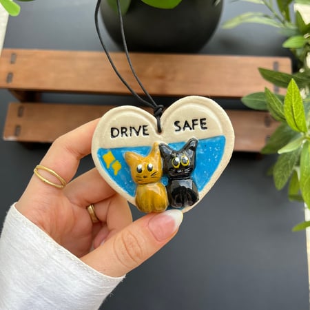 قابل للتخصيص تعليقة سيارة ♥️ ( انا وانت) - ميدالية القلب