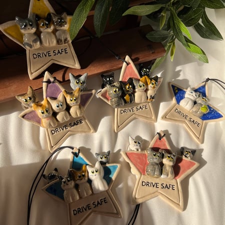 قابل للتخصيص تعليقة سيارة ⭐️( انا وانت) - ميدالية النجمة