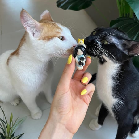 مجسم وتعليقة انا وانت ( منتج تخصيص)