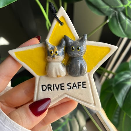 قابل للتخصيص تعليقة سيارة ⭐️( انا وانت) - ميدالية النجمة