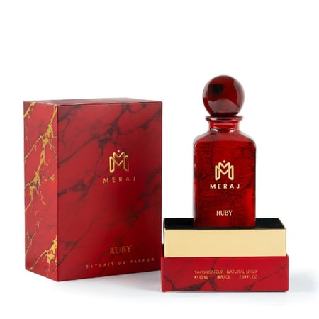 عطر روبي 85مل عطر زهري شرقي للجنسين برائحة الزهور البيضاء والعنبر