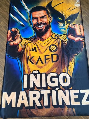 علم "The Wolverine" إينيغو مارتنيز لاعب النصر السعودي