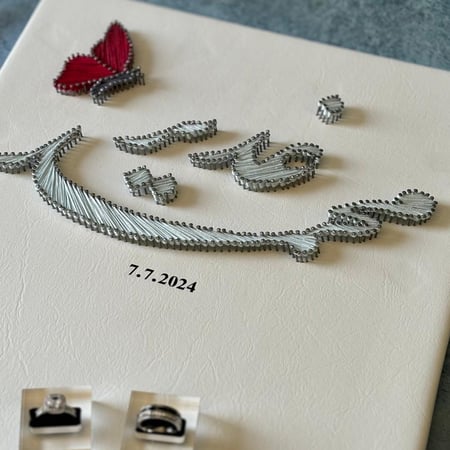 لوح عقد القران للجوال (40سم*30سم)