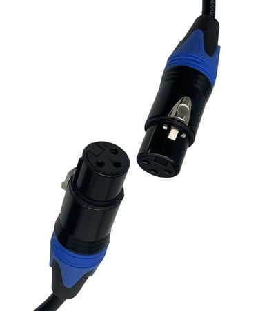 سلك مايك XLR أنثى إلى جاك TS ذكر أسود هايد 330 صيني 5 متر