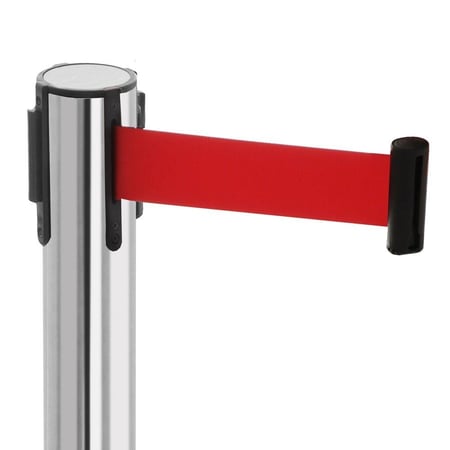 حواجز تنظيم عمود كروم شريط احمر