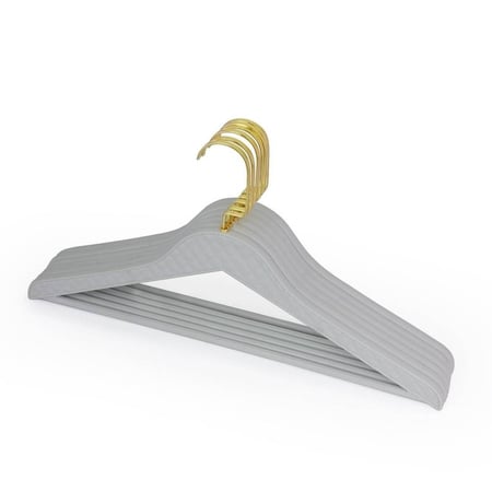 علاقة ملابس بلاستيك مثثل مزخرف (12 حبه)