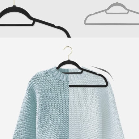 علاقة  مخمل اسود رأس ذهبي (12 حبه)