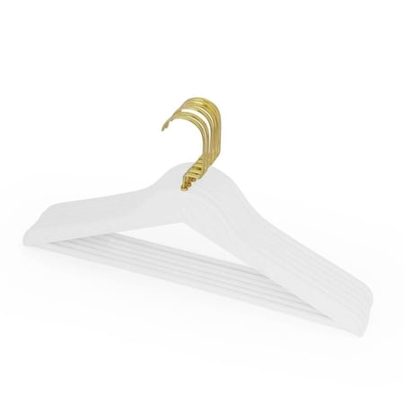 علاقة ملابس بلاستيك مثثل مزخرف (12 حبه)