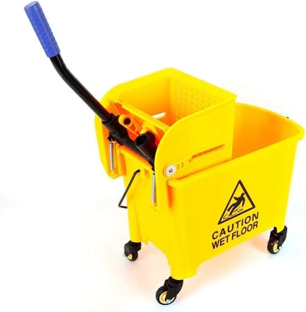 سطل نظافة اصفر صغير