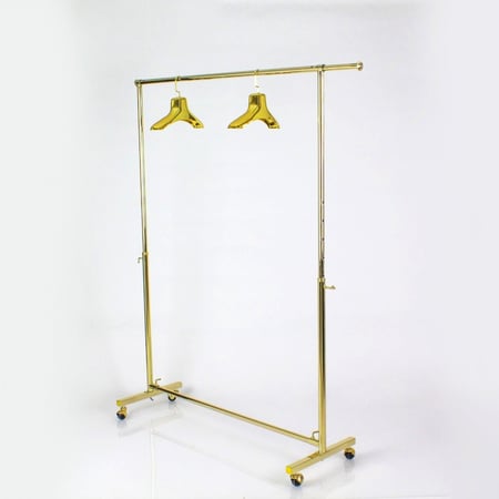 استاند  ملابس خط واحد ذهبي  ( تايون )