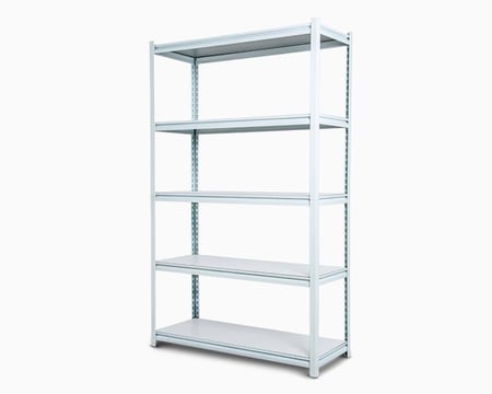 استاند رفوف حديد مع خشب ابيض