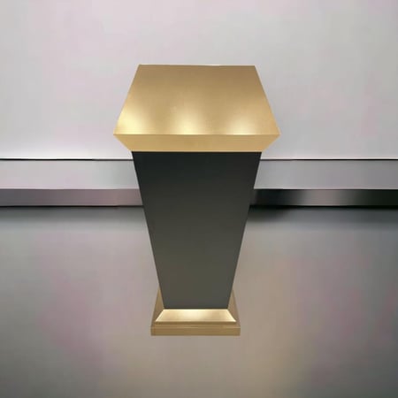 استاند إلقاء ذهبي +احمر  كبير