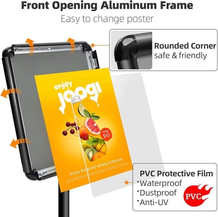 استاند A3 المنيوم اسود