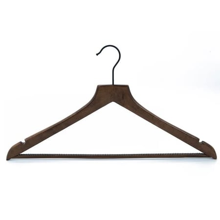 علاقة ملابس خشب بني محروق (12 حبه)