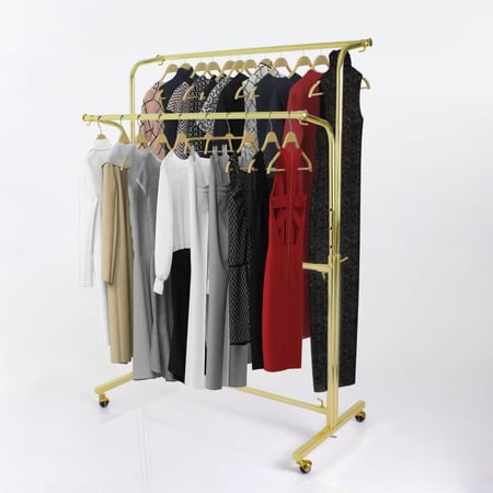 استاند ملابس جهتين ذهبي ( تايون )