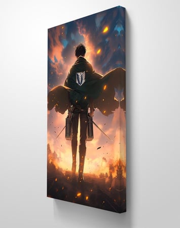 لوحة جدارية انمي attack on titan