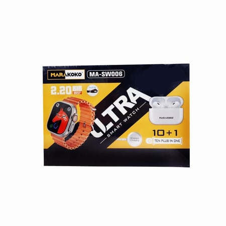 ساعة وسماعه MARAKOKO الذكية بكج الألترا