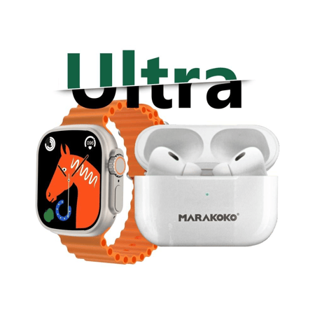 ساعة وسماعه MARAKOKO الذكية بكج الألترا