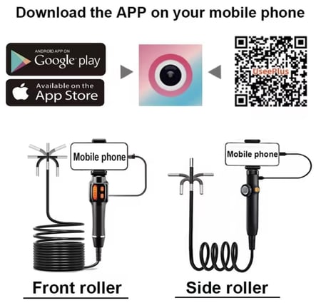 كاميرا المنظار تدور 360 درجة عدسة 6 مللي متر HD كاميرا 136 ق . ٢ طول الكابل: 1 م, لون: A Set