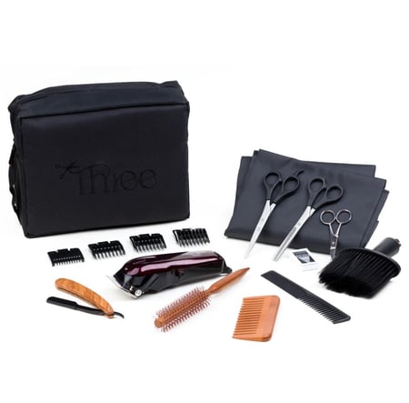 شنطة حلاقة من  ثري ( مع مكينة شعر )