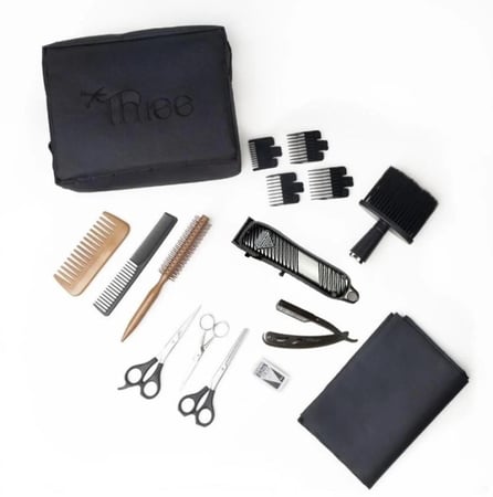 شنطة حلاقة من ثري ( مع مكينة شعر )