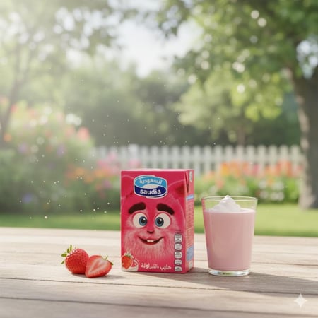 حليب السعودية فرولة200مل