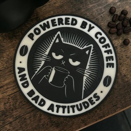 cat coffee coaster