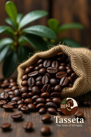بن هرري إثيوبي فاخر درجة أولى | Premium Ethiopian Harari Coffee Beans (Available: Roasted / Raw Green Beans)