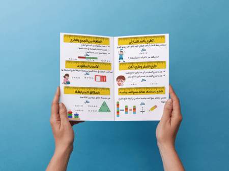 مطوية طرائق الطرح ثاني إبتدائي