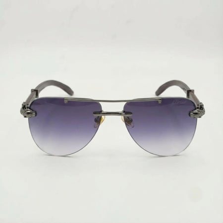 نظارة شمسية كارتير اسود عدسات شفافة