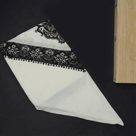 غترة تطريز اسود