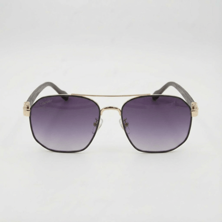 نظارة رجالية شمسية ماركة كارتير خشبي