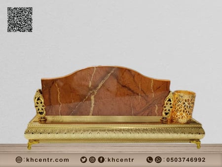 ستاند اسم مكتب فاخر من الجلد