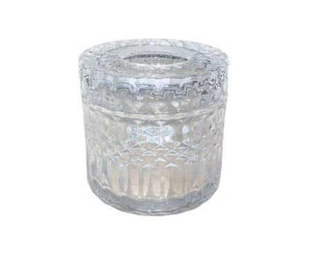 علبة مناديل زجاج